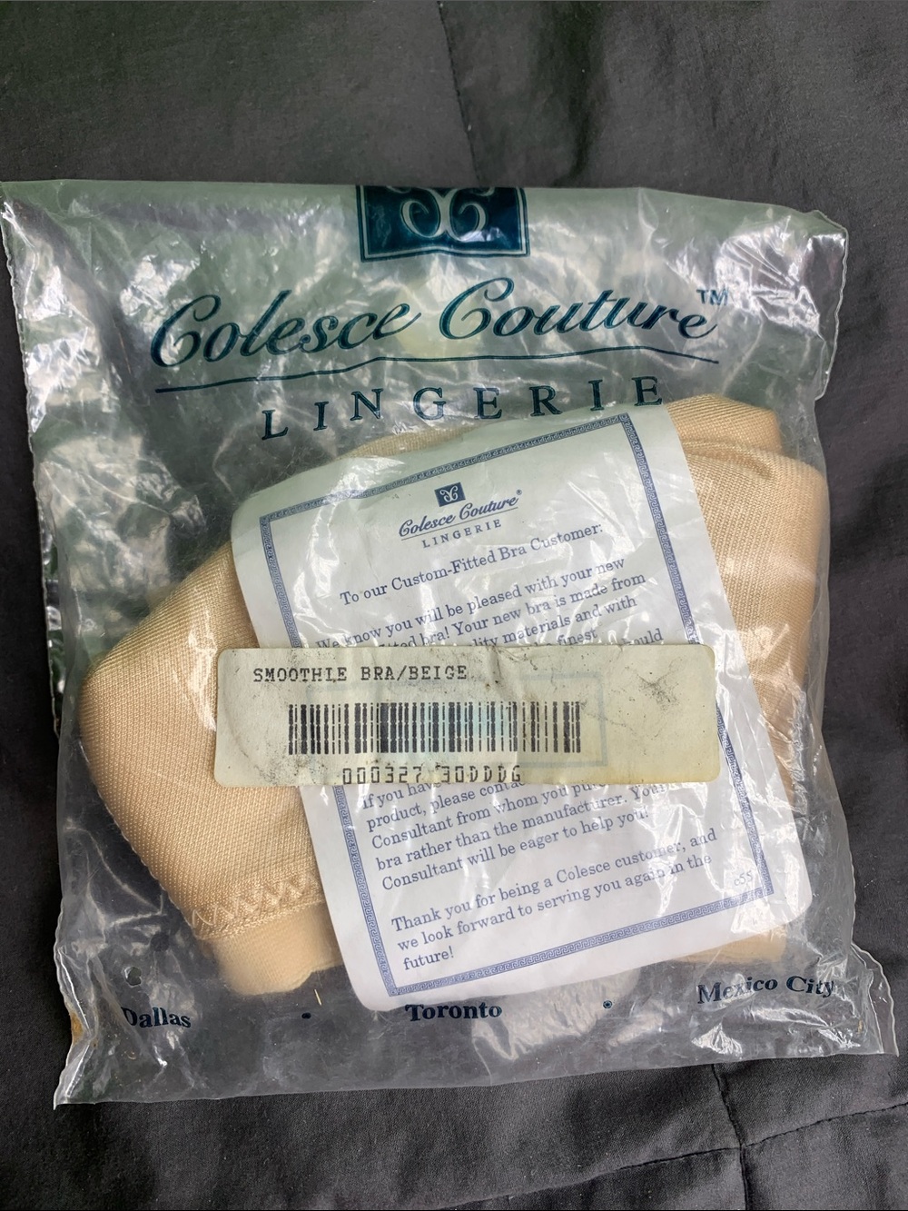 Colesce Couture Smoothie Bra in Beige 327 30DDD/G